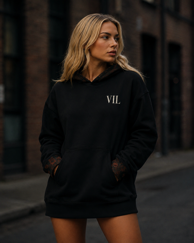 Noir Lotus Hoodie