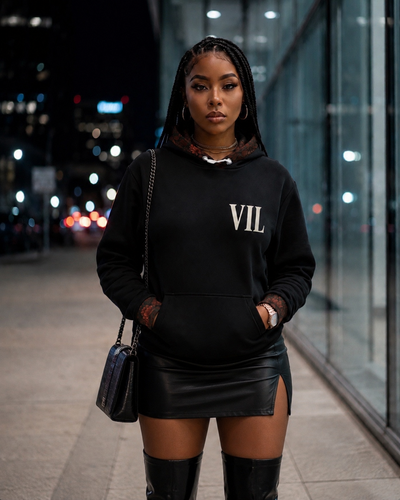 Noir Lotus Hoodie
