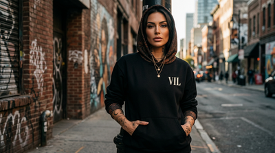 Noir Lotus Hoodie