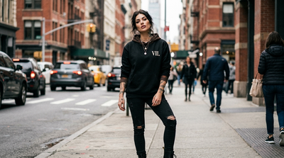 Noir Lotus Hoodie